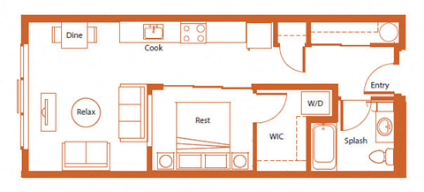 The Merc 2D Floor Plan - Sazerac